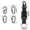 aYrap military stainless steel tactical keychains for men, quick release keychain key clip for belt EDC Gear accessories with HK Clip Heavy Duty Carabiner Include Black view 2