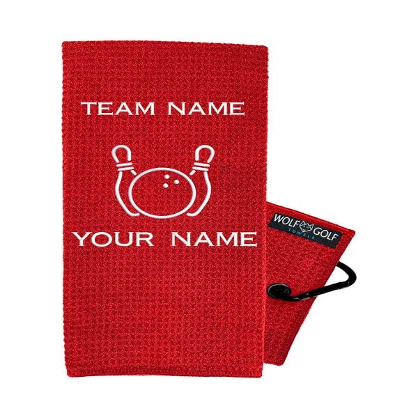 Personalized Bowling Towel - Bowling Ball Towel - Bowling Accessories for Men - Bowling Accessories for Women - Bowling Gift - Custom Bowling Towels