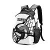 SunFancyCustom Personalized Custom Volleyball Black White Backpack Lightweight Travel Hiking Causual Bag With Name view 2