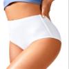 CRZ YOGA Womens High Waisted Bikini Bottom Tummy Control Bathing Suit Swimsuit Full Coverage Swim Briefs White Small view 4