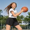Auranso Girls Flowy Shorts with Pocket 2-in-1 Athletic Running Butterfly Shorts Black 11-12 Years view 3