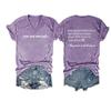 Dear Person Behind Me Shirt Christian Dear Person Behind Me Crewneck Tops to The Person Behind Me Tshirt You are Amazing V-Neck Casual T Loose Vintage Tops Plus Size 5XL Purple view 1