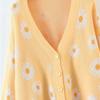 Hyipels Women's Long Sleeve Cardigan Sweater,Cute Y2K Top Knit Colorful Patterned V Neck Button Outwear S~XL view 2