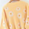 Hyipels Women's Long Sleeve Cardigan Sweater,Cute Y2K Top Knit Colorful Patterned V Neck Button Outwear S~XL view 4