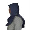Medieval Padded Arming Hood with Collar Navy Blue view 3