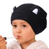 Hat Hut Kids Satin Bonnet Silk Bonnet for Baby Girl Sleep Cap for Toddler Curly Hair Adjustable Silk Lined Beanie with Ears (Black Cat Kids) view 1