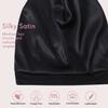 Hat Hut Kids Satin Bonnet Silk Bonnet for Baby Girl Sleep Cap for Toddler Curly Hair Adjustable Silk Lined Beanie with Ears (Black Cat Kids) view 4