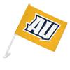 Averett University Secondary Logo Car Truck Flag with Window Clip On Pole Holder - Left Driver Side view 1