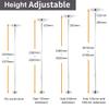 45mm Professional Dance Pole, Spinning or Static Dancing Pole Set Kit Height Adjustable and Removable for Fitness Exercise Dance Home Pub Party Gym view 2