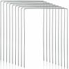 Deekin Set of 9 Croquet Wickets Replacement for Croquet Metal Hoops with Galvanized and Plastic Coating for Family Lawn Backyard Outdoor Game(Square) view 1