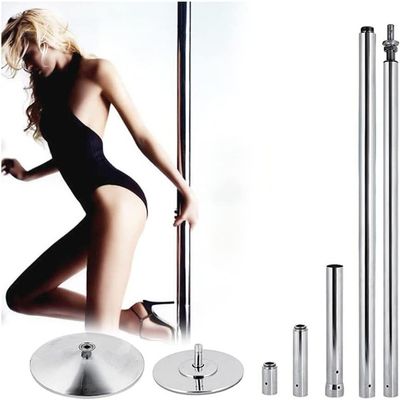 45mm Spinning Static Pole Dancing Pole - Portable Fitness Exercise Stripper Professional Pole Dancing Kit