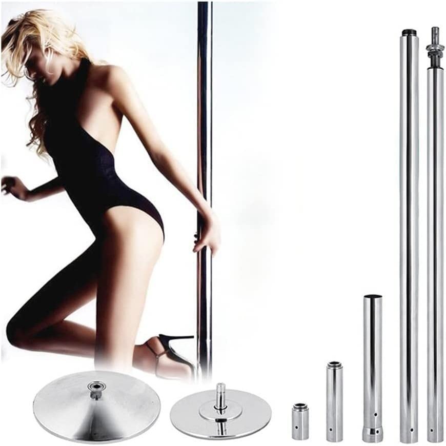 45mm Spinning Static Pole Dancing Pole - Portable Fitness Exercise Stripper Professional Pole Dancing Kit