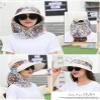 Women Sun Hat Wide Brim UV Protection Cap with Face Neck Flap Cover Beach Visor Hat Foldable Hiking Cap with Detachable Flap Beige view 3