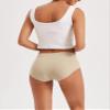 INNERSY Women's Seamless No Show Hipster Panties Invisible Light Underwear 3-Pack(Black/Nude,Medium) view 4