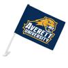 Averett University Cougars Logo Car Truck Flag with Window Clip On Pole Holder - Left Driver Side view 1
