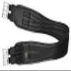 T TEKE Contoured Chafeless Girth for Horses, Airflow Waffle PVC Foam Construction with Double Side Heavy Duty Cotton Elastic and Stainless Steel Buckles (38"-56") view 1