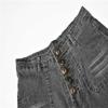 JEsilunmaMY Women's Mid Waist Button Flared Jeans Retro Slim Fit Skinny Bell Bottom Denim Pants Distressed Washed Flare Jeans (Black,X-Large) view 3