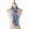 100% Pure Mulberry Silk Square Scarf 35''x35- Hand Rolling Edge Silk Twill Scarf Hair Scarves Night Sleeping (Style-44) view 2