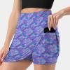 Women's Tennis Skirt Galaxy Mermaid Golf Skorts Skirts with Shorts Pockets Workout Sports view 2