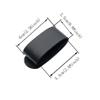 4PCS leather Heavy Duty Belt Keeper Double Snaps Tactical Belt Buckle for 2inch Wide Outdoor Sports Belt Fixing (Black) view 2