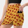 DENFY Pepperoni Pizza Women's Tennis Skirt Golf Skorts Skirts Athletic Skirts with Shorts Pockets view 2