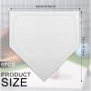 Wettarn Home Plate Baseball Softball Rubber Portable Throw Down Home Plate for Gym Teachers, Skill Camp Instructors, Backyard Batting or Pitching Practice Training (12 Pcs, White) view 3