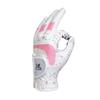 MAZEL Kids Golf Gloves for Youth Toddler Boys Girls, Right & Left Hand (1 Pair) Mircofiber Breathable Junior Golf Gloves, White Red Pink Blue Black Stars Color,Age 3-8 (Black Stars-Pink, L(Age 7-8)) view 4