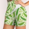 DENFY Green Peas Women's Tennis Skirt Golf Skorts Skirts Athletic Skirts with Shorts Pockets view 3