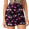 DENFY Pink Flamingos Women's Tennis Skirt Golf Skorts Skirts Athletic Skirts with Shorts Pockets view 1