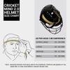 moonwalkr Mind 2.0 Cricket Helmet Head Guard for (62-65) CM Head Size Protective Gear with 30 Air Vents, Impact Resistant up to 100 kmph Batting Cricket Helmet (Blue, X-Large) view 3