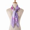 100% Pure Mulberry Silk Scarf 35" Large Square Lightweight Headscarf Womens Hair Wraps-With Gift Packed (Style-42) view 2
