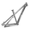 HIMALO 26er 27.5er Bike Frame 17'' Hardtail Mountain Bike Frame DH/XC/AM Aluminum Alloy Rigid Frame Disc Brake QR 135mm (Color : Titanium, Size : 27.5 * 17'') view 1