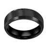 CROWNAL 3mm Black Tungsten Carbide Rings for Men Women Wedding Bands Beveled Polished Edges Matte Finish Comfort Fit (Black 3mm,9) view 2