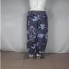 Women's Casual Floral Print Slacks Vintage Elastic Waist Pocket Wide Leg Pants Summer Beach Loose Lounge Trousers (Dark Blue,Small) view 3