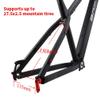 26er 27.5er Mountain Bike Frame Hardtail DH/XC/AM MTB Frame 17'' Disc Brake Aluminum Alloy Frame QR 135mm(Titanium,26x17'') view 4