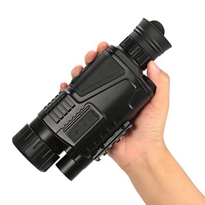 QIYUDS Night Vision Monocular for 100% Darkness,1080p Full HD Video Long Distance Infrared for Outdoor/Surveillance/Security/Hunting/Hiking with 32 GB Micro SD Card