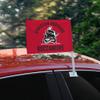 Christian Brothers University Buccaneers Logo Car Truck Flag with Window Clip On Pole Holder - Right Passenger Side view 2