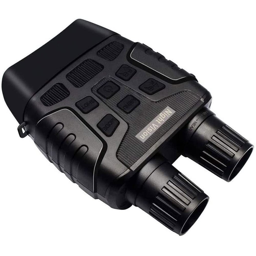 QIYUDS Digital Night Vision Binoculars for Complete Darkness - Infrared, Infrared Binocular All Black Widescreen Night Vision HD Zoom Night Vision Goggles with 32 GB Micro SD Card