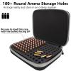 Meetikar 108 Round 9MM Ammo Storage Case, Ammo Box Compatible with 9mm Luger, 9mm Parabllum, 9mm Makaro, 380 ACP .32 ACP .45 ACP, 30 Luger, 32 S&W, 40 S&W, Bullets Storage Box for 9MM(Grey) view 2