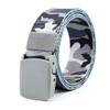 Nylon Belt for Men, Military Tactical Breathable Belt. fast through the airport Metal security Detect (Light grey camo) view 1