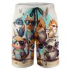 YNEE Cartoon Animals Wearing Sunglasses Boys Teens Swim Trunks Quick Dry Surfing Board Shorts Drawstring Cartoon Animals Wearing Sunglasses view 1