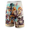 YNEE Cartoon Animals Wearing Sunglasses Boys Teens Swim Trunks Quick Dry Surfing Board Shorts Drawstring Cartoon Animals Wearing Sunglasses view 2