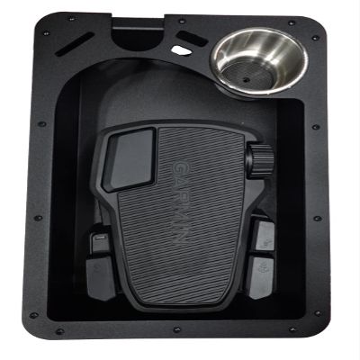 Baldwin Iron Works-Recessed Trolling Motor Tray-Per Drilled Fits: Garmin Force Trolling Motors (Force Tray, Plus Fitted Graph Mount)