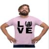 3X-Large Pink Mens Love Horses Horse Lover Equestrian T-Shirt view 3