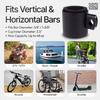 Kroozie Stealth Bike Cup Holder - Gloss Black - The Ultimate Handlebar Accessory for Your Ride - Fits All Bikes, E-Bikes, Scooters & Keeps Your Cups Beverage Secure view 4