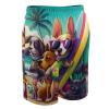 YNEE Cartoon Dog Boys Teens Swim Trunks Quick Dry Surfing Board Shorts Drawstring Cartoon Dog view 3
