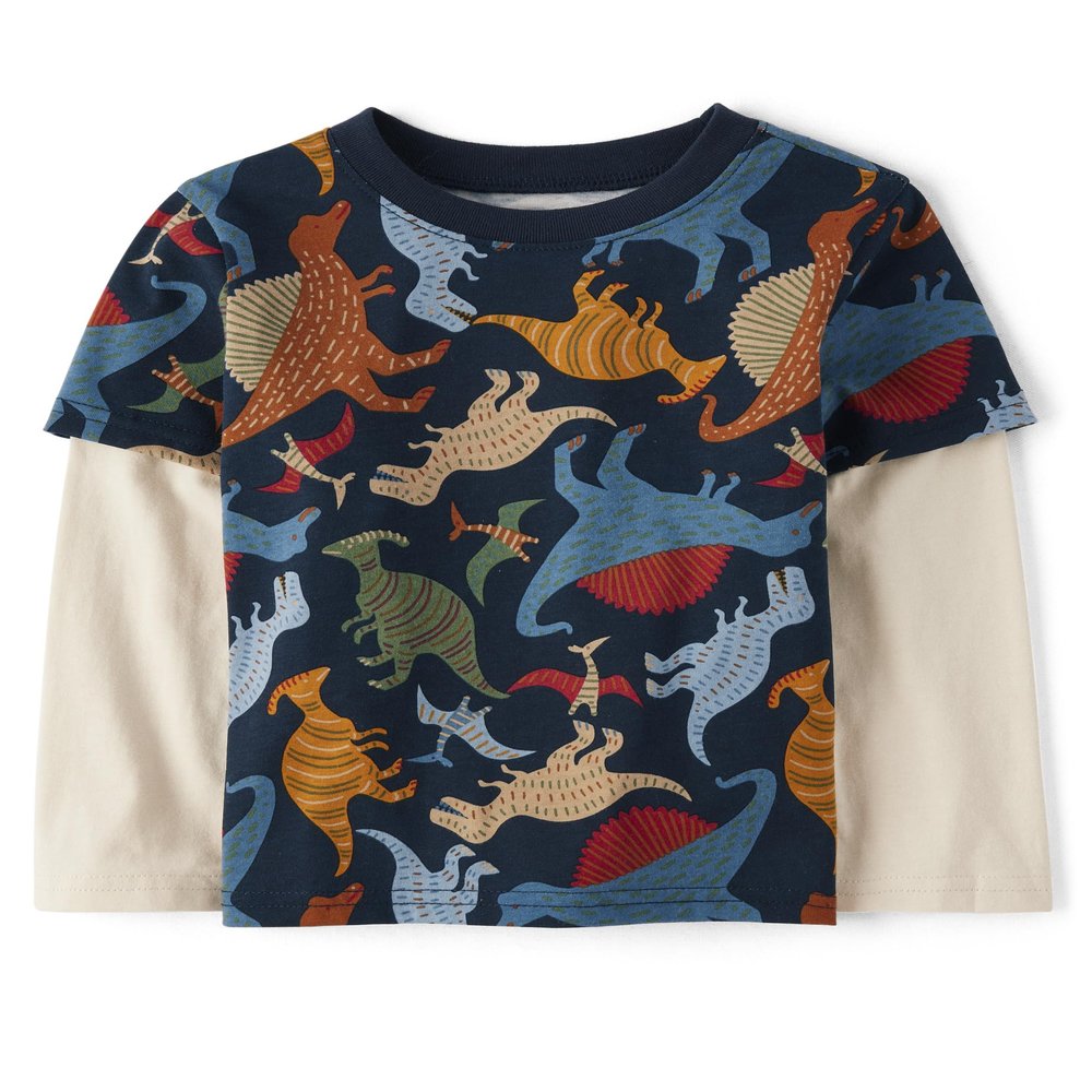 The Children's Place,and Toddler Layered Long Sleeve T-Shirt,12-18 Months