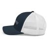 Allegedly Trucker hat, Embroidered Unisex hat, Lawyer hat, Law Student, Law School, Attorney Gift. Navy/White view 3