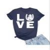 5X-Large Navy Blue Mens Love Horses Horse Lover Equestrian T-Shirt view 1