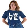 5X-Large Navy Blue Mens Love Horses Horse Lover Equestrian T-Shirt view 2